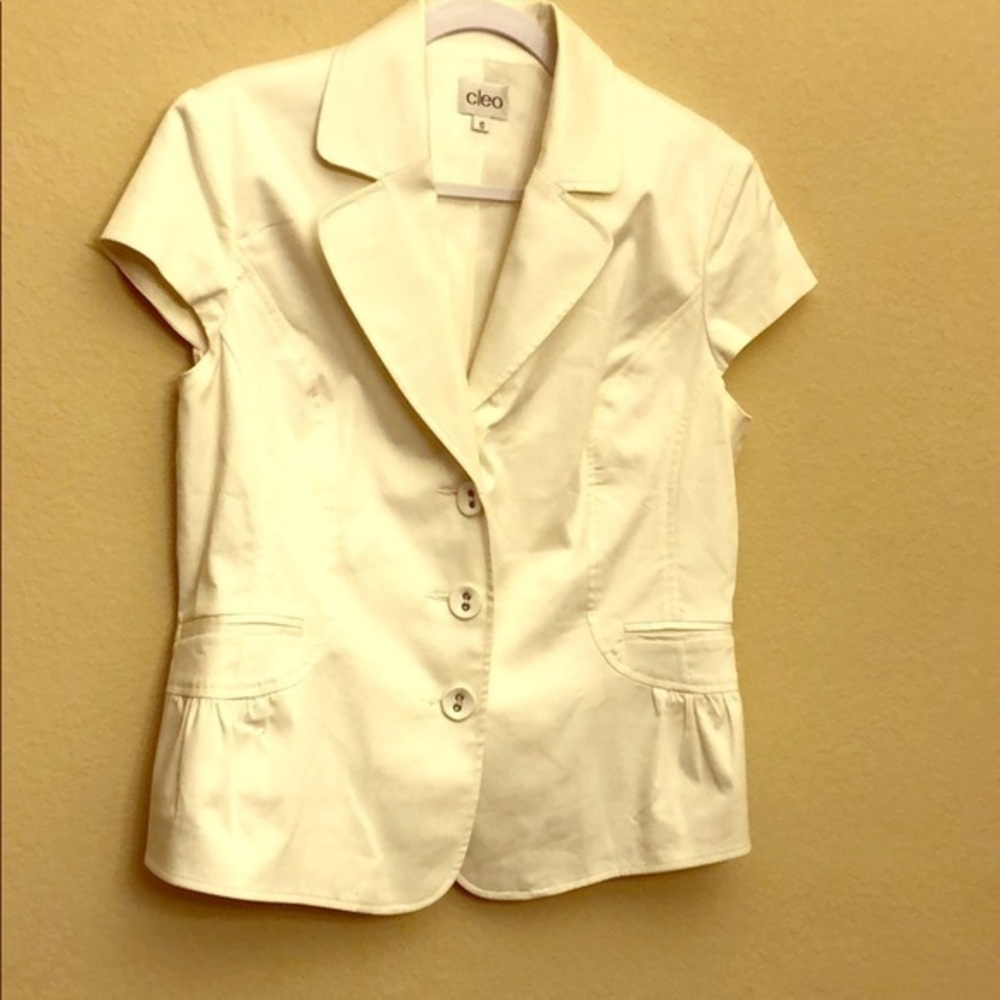 Cleo size 10 white Blazer